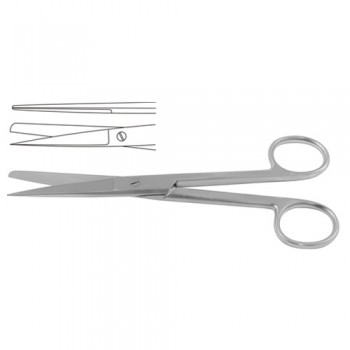 Operating Scissor Straight - Sharp/Blunt Stainless Steel, 14.5 cm - 5 3/4"